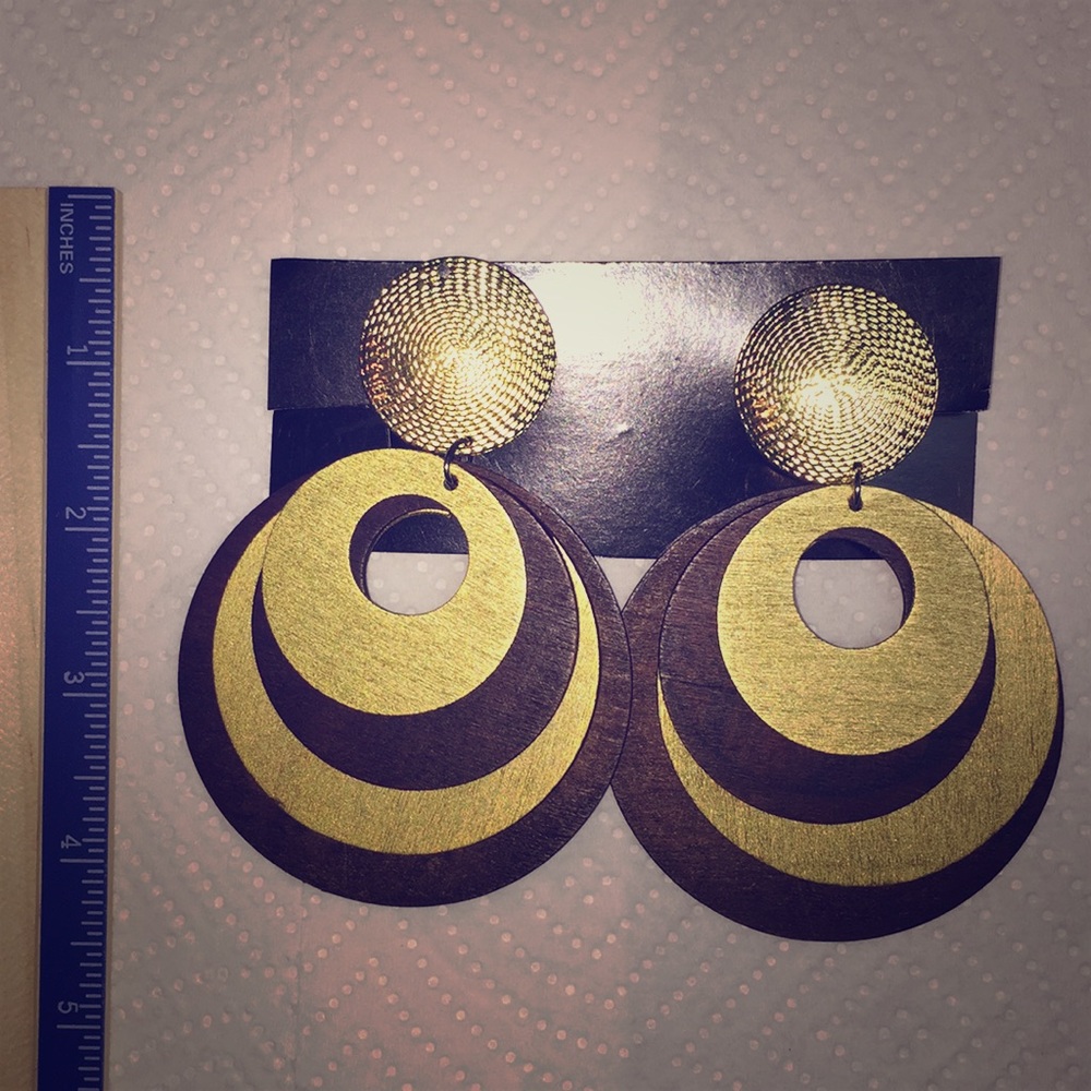African inspired earrings.